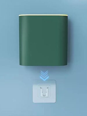 Flexibele siliconen WC borstel met houder - Hygiënische toiletborstel met ophangsysteem / wandmontage - Duurzaam en antibacterieel – Wit - Afbeelding 4