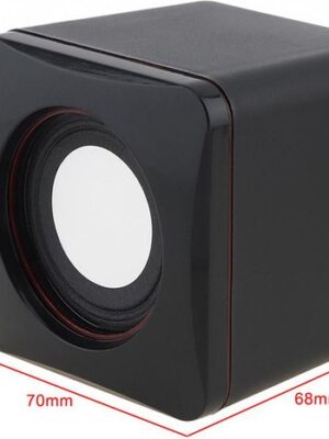 Borvat® | Mini PC Luidsprekers Set van 2 met USB | Zwart - Afbeelding 4