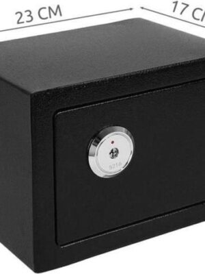 Kluis mechanisch / Staal / zwart / 17x23x17 cm / Privékluis / Compact Safe - Afbeelding 3
