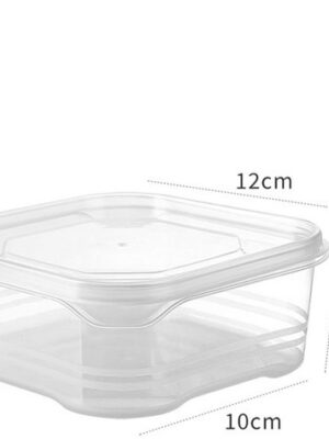 Meal Prep Bakjes - 4 Stuks - Vershoudbakjes - Diepvriesbakjes - 0.5 Liter - 1 Compartiment - Plastic Bakjes - Vershouddoos - vershoudbakjes set met deksel - Transparant - Afbeelding 5