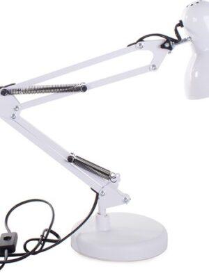 Bureaulamp - Schoollamp - Nachtlampje - Tekenlamp - Verstelbare arm - Werklicht - E27 fitting - Moderne lamp - 40W - wit - Afbeelding 9