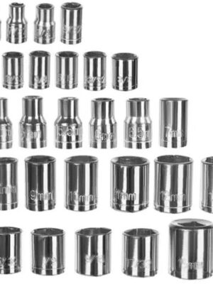 Dopsleutelset 40-delig – Ratelsleutel en Sockets – Chroom-Vanadium Staal – Multifunctioneel Gereedschap in Stevige Koffer – Duurzaam en Precies voor Auto & Klussen - Afbeelding 5