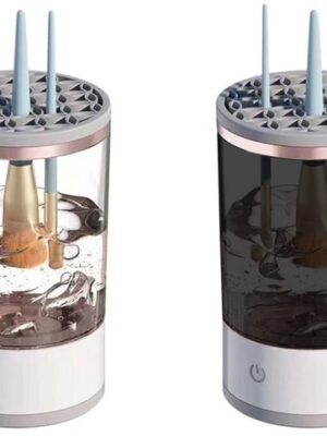 Make up Kwasten Reiniger - Kwasten Reiniger - Multi Brush Cleaner - Borstel Schoonmaker - Elektrisch - 7000 RPM - Zwart - Afbeelding 5
