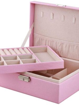 Sieraden Opbergdoos – Luxe – Roze - Afbeelding 6