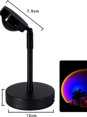 Sunset lamp - Golden hour - 16 kleuren - Zonsondergang lamp - Projector - Sfeerverlichting binnen - Afbeelding 6