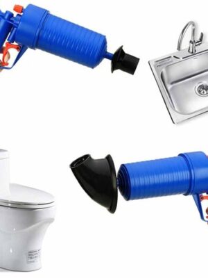 Gootsteenontstopper – Toiletontstopper – ontstopper – gootsteen – afvoer keuken – wc – douche – Buisreiniger – afvoerreiniger – plopper pomp – toiletontstopper - zuig en drukreiniger – Kunststof – UNIVERSEEL - Afbeelding 4