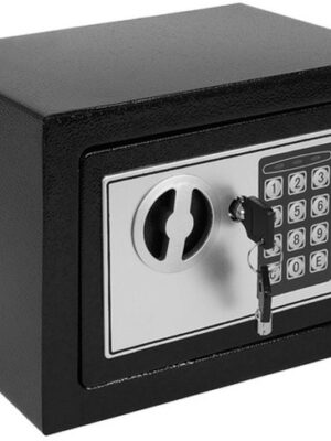 Elektrische Digitale Kluis – Met Codeslot & Noodsleutels – Veiligheidskluis – Zwart - Afbeelding 4