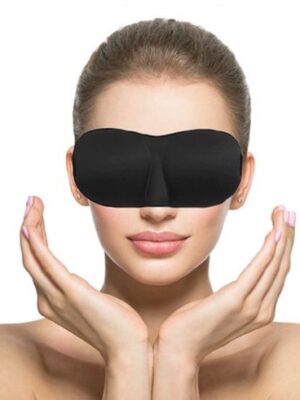 Slaapmasker 3D - 3D Slaapmasker - oordoppen - Reis slaapmasker - Verstelbaar oogmasker - Slaapmasker lichtdicht - Geluiddempende oordoppen - Oogmasker reizen - Slaapmasker met opbergzakje - Zwart - Afbeelding 7