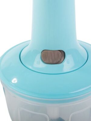 Handhakker Groentehakker 2-in-1 Mini Hakmolen & Keukenmixer met RVS Messen Blauw - Afbeelding 6