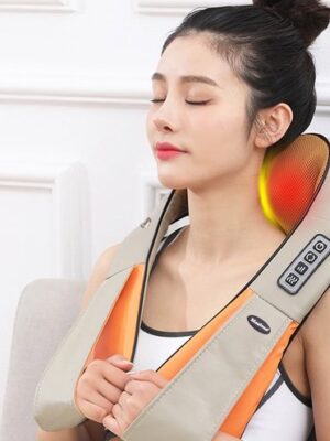 Shiatsu Nekmassagekussen met Warmte – Massagekussen voor Nek & Rug – Voor Thuis, Kantoor & Auto - Afbeelding 3