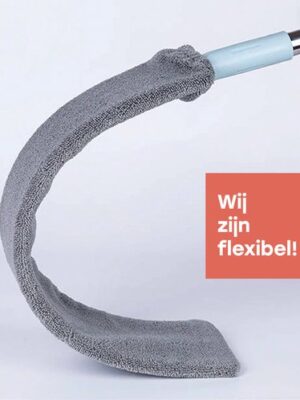 Plumeau uitschuifbaar - Lange Radiatorborstel - Stofborstel met steel - Afneembare microvezeldoekjes - Afbeelding 5