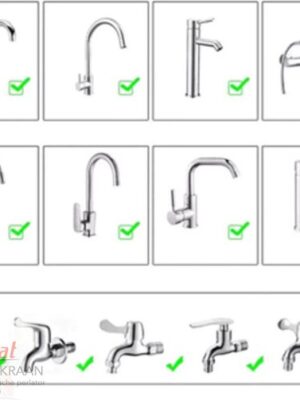 Borvat® - Draaibare douche perlator - Voor keukenkraan - Kraan kop zilver - Waterbesparende kraankop - Krachtige kraankop - roterende sproeikop - 360 graden - Kraan opzetstuk - 2 Stuks - Afbeelding 6