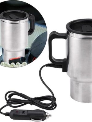 Auto Thermo Beker 400 ml - Warmhoudbeker Auto - 12V Verwarmingsbeker - RVS Beker - Elektrische Thermosbeker - Autokoffiebeker - Reisbeker Verwarming - Koffiebeker Auto - Afbeelding 7