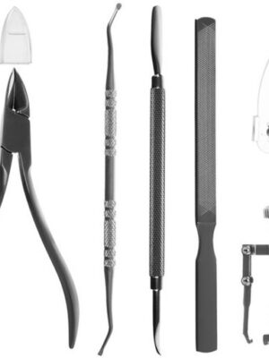 Ingegroeide Nagel Set - 6-delige Pedicure Set met Nagel Corrector - Professionele RVS Nagelverzorging - Pijnloze Behandeling met Luxe Giftbox - kalk nagels - ingegroeide nagels behandelen - nagelknipper - nagelclipper - Afbeelding 5