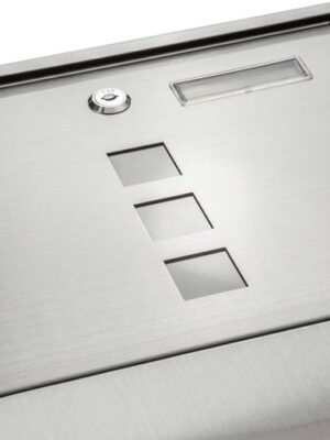 Luxe Brievenbus Roestvrij Staal - Mailbox Hangend - Wandbrievenbus - Wandmontage - Brievenbussen - Met Slot & Sleutels - RVS - Afbeelding 5