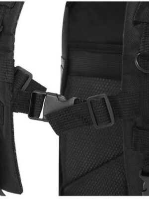 Military rugzak - Molle rugzak - Rugzak 26 liter - Waterdichte rugzak - Outdoor backpack - Rugzak met heupband - Kampeer rugzak - Zwart - Afbeelding 7