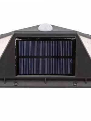 Solar Lamp Buiten - 100 LED Wandlamp met Bewegingssensor - Zonne-energie - 100 LED's - IP65 - Zwart - 3 Lichtstanden - 600 lm - 2 Stuks - Afbeelding 9