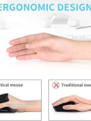 Draadloze Ergonomisch Muis - Rechtshandig - Zwart - Afbeelding 3