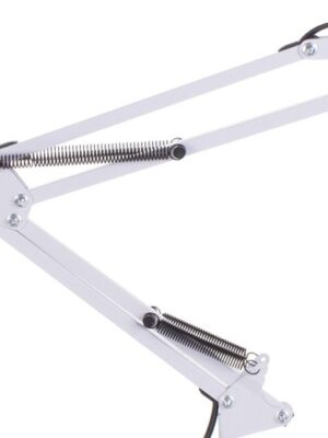 Bureaulamp - Schoollamp - Nachtlampje - Tekenlamp - Verstelbare arm - Werklicht - E27 fitting - Moderne lamp - 40W - wit - Afbeelding 8