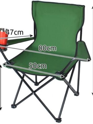 IBBO® - Opvouwbare kampeerstoel – draagbare visstoel –  Belastbaar tot 100 kg- Groen - Afbeelding 8