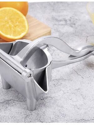 Ruhhy sinaasappel/citrus pers - handmodel - aluminium - 20 x 10 cm - manuel - keuken benodigdheden - Afbeelding 7