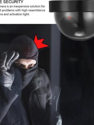 Soroh® | Dummy Camera - 2 Stuk(s) - Beveiligingscamera - Nep Camera - Buiten & Binnen - Alarm - Led - Zwart - Afbeelding 3