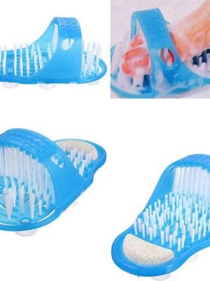 Voetscrubber Massage Borstel| Voet Scrubber | Shower Feet | Makkelijk voeten wassen en scrubben in de Douche | Kleur Blauw - Afbeelding 3