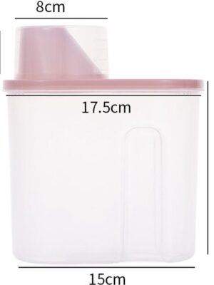 Luchtdichte voorraadbakken - Bewaardoos met deksel - Voorraaddoos - Voorraadpot - Voor Ontbijtgranen en Cornflakes - Waspoeder opbergdoos - Voercontainer - 1.9 liter - 4 Stuks - Afbeelding 5