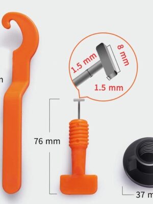 Tegels Levelling Systeem Set - Tegel Herbruikbare Nivilleersysteem - 50 stuks - Voor Vloertegels en Wandtegels - Afbeelding 8