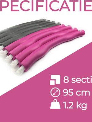 Fitness Hoelahoep – Weighted Hula Hoop – Volwassenen - Afbeelding 5