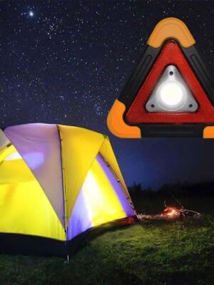 3-in-1 veiligheidstool - Powerbank met waarschuwingsdriehoek - LED zaklamp auto - Noodverlichting auto - Zonnepaneel powerbank - Gevarendriehoek met licht - Oplaadbare zaklamp - Auto accessoires veiligheid - Afbeelding 7