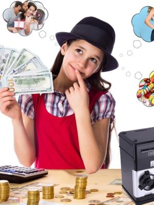 Spaarpot Kinderen Elektronisch speelgoed munten geldbank ATM-spaarpot geldautomaat-spaarvarken automatische verjaardagscadeaus - kinderen spaarbank - Afbeelding 8