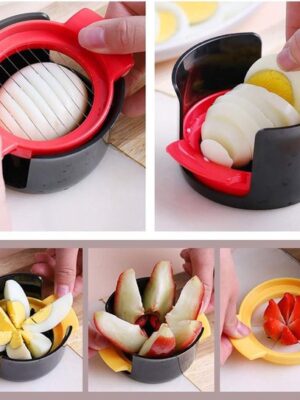 RVS Eiersnijder - 3 in 1 - Vaatwasbestendig - Ei Snijder - Eisnijder - Eiersnijders - Egg Slicer - Multifunctionele snijder - Groente snijder - Fruit snijder - Afbeelding 5