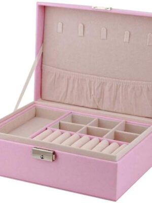 Sieraden Opbergdoos – Luxe – Roze - Afbeelding 4