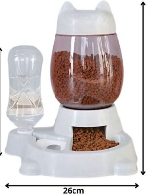 Huisdierenvoeder - Voedseldispenser - Hondenvoerbak - Kattenvoerbak - Waterdispenser hond - Katten drinkfontein - Automatische voerbak - Voer- en drinkbak - Afbeelding 6