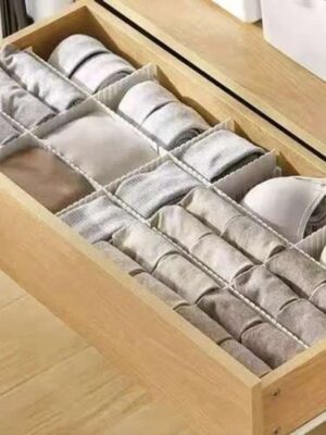Ladeverdeler Organizer - Lade organizer - Lade verdeler - Ladeverdeler - 8 Stuks - Flexibele Lade Verdelers - Op Maat te Snijden - Voor Keuken, Kast, Bureau & Badkamer - Wit - Afbeelding 6