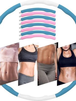 Hula Hoop - Fitness Hoelahoep voor volwassenen - Perfect voor afvallen - Sport hoepel - Weighted Hula hoop - Sport hoepel - Gewichtsverlies - Afbeelding 3