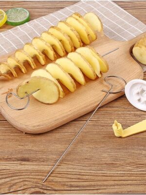 Aardappel Snijder - Potato twister - Chips maker - Spies - RVS - Afbeelding 3