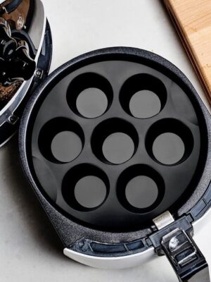 2x Muffinvorm siliconen - Airfryer muffin vorm - 7 vaks bakvorm - Cupcake vormpjes herbruikbaar - Silicone bakvorm rond - 20 Cm - 2 Stuks - Muffin tray airfryer - Gezond bakken - zonder boter - Grijs - Afbeelding 4