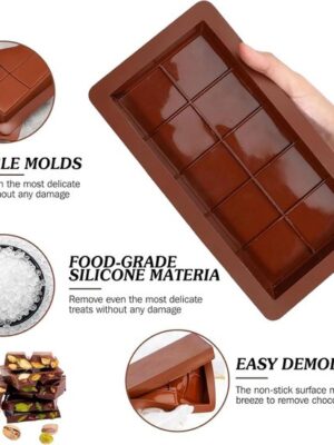 Chocoladevorm Siliconen - Bakvorm Siliconen Diepe Chocoladevorm Dubai - Chocolade Non-stick Bonbons Vorm - Afbeelding 3