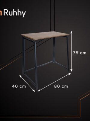 Opvouwbaar bureau - Laptoptafel - werktafel inklapbaar - Klein bureau - Thuiskantoor bureau - Bureau voor kleine ruimte - inklapbaar bureau - 80 x40 cm - Bruin - Afbeelding 3