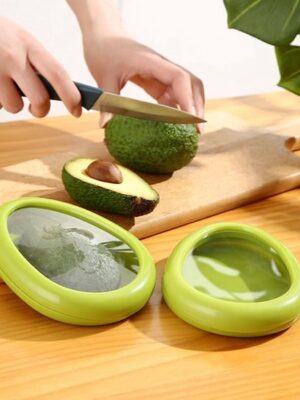 Vershouddozen met rekbaar deksel - luchtdicht - langdurige opslag van groente - citroen Saver - tomaat Saver - avocado Saver - Avocado Stretch Opslag - avocado-beschermer - Herbruikbare - set voor koelkast - 4 stuks - Afbeelding 6