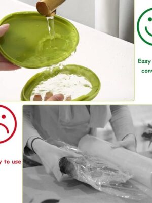 Vershouddozen met rekbaar deksel - luchtdicht - langdurige opslag van groente - citroen Saver - tomaat Saver - avocado Saver - Avocado Stretch Opslag - avocado-beschermer - Herbruikbare - set voor koelkast - 4 stuks - Afbeelding 9