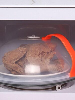 Magnetron deksel - Spatdeksel magnetron - Magnetron afdekschaal - Deksel - Magnetron - Microgolf - Microwave - Geen vieze magnetron meer - 26 cm - 2 stuks - Afbeelding 6