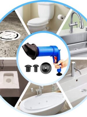 Coselle Ontstoppingspistool - Wc - Gootsteen - Riool - Afvoer - Plopper - Rioolveer - Ontstoppingsveer - Afbeelding 5
