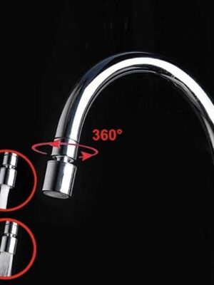 2 stuks Roterende Kraankop - Kraan Filter - Kraan Opzetstuk - Kraan Kop - Waterbesparende Kraankop - Krachtige Kraankop - Roterende Sproeikop - 3 Standen - 360 Graden Draaien - Afbeelding 4