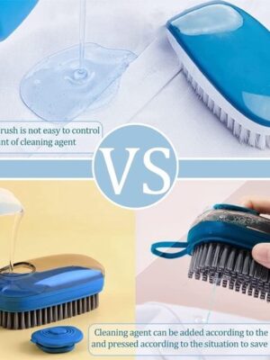 Soroh® - 3 in 1 Automatische Vloeistof Gevulde - Schoonmaken - Kleding - Meubels - Schoenborstel - Multifunctionele - Huishoudelijke - Wasborstel - Zachte Borstel - 3 tips - Afbeelding 3