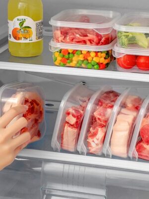 Meal Prep Bakjes - 4 Stuks - Vershoudbakjes - Diepvriesbakjes - 0.5 Liter - 1 Compartiment - Plastic Bakjes - Vershouddoos - vershoudbakjes set met deksel - Transparant - Afbeelding 3