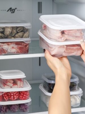 Meal Prep Bakjes - 4 Stuks - Vershoudbakjes - Diepvriesbakjes - 0.5 Liter - 1 Compartiment - Plastic Bakjes - Vershouddoos - vershoudbakjes set met deksel - Transparant - Afbeelding 4