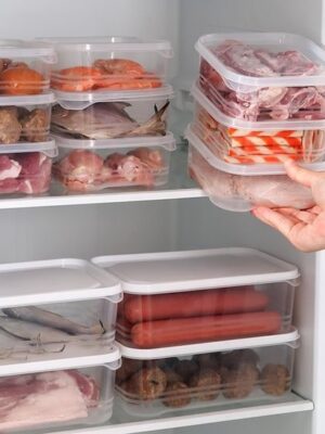 Meal Prep Bakjes - 4 Stuks - Vershoudbakjes - Diepvriesbakjes - 0.5 Liter - 1 Compartiment - Plastic Bakjes - Vershouddoos - vershoudbakjes set met deksel - Transparant - Afbeelding 7